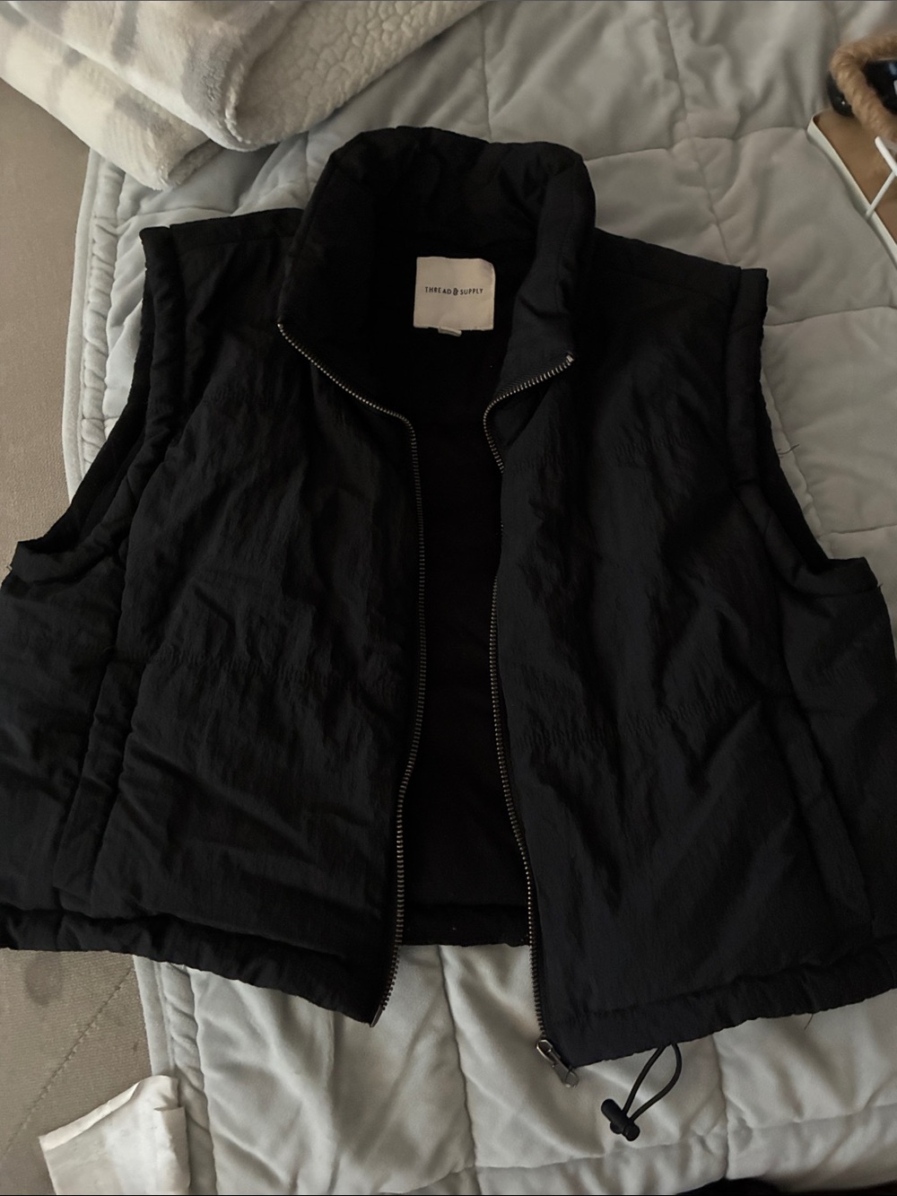 Thread & Supply Black Puffer Vest
